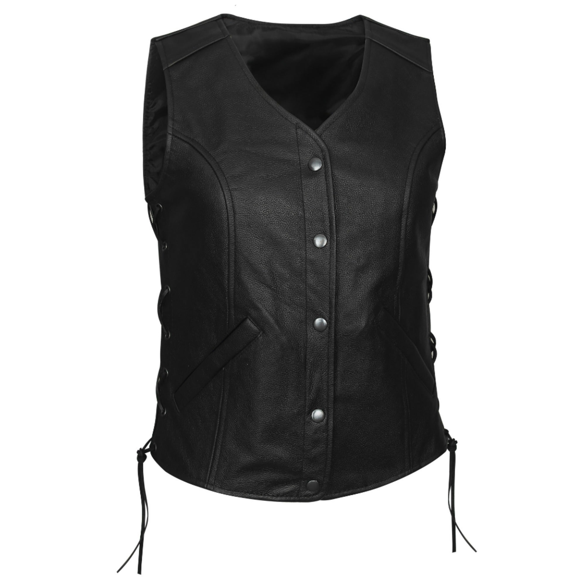 Leather Vest Women's Motorcycle